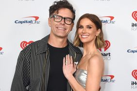 Bobby Bones and Caitlin Parker arrive at the 2023 iHeartCountry Festival on May 13, 2023 in Austin, Texas. 