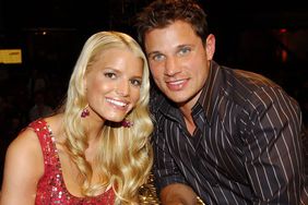 Jessica Simpson and Nick Lachey during MTV Bash - Backstage and Audience at Hollywood Palladium in Hollywood, California, United States