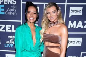 WATCH WHAT HAPPENS LIVE WITH ANDY COHEN -- Episode 19019 -- Pictured: (l-r) Danielle Olivera, Lindsay Hubbard -- (Photo by: Charles Sykes/Bravo/NBCU Photo Bank via Getty Images)