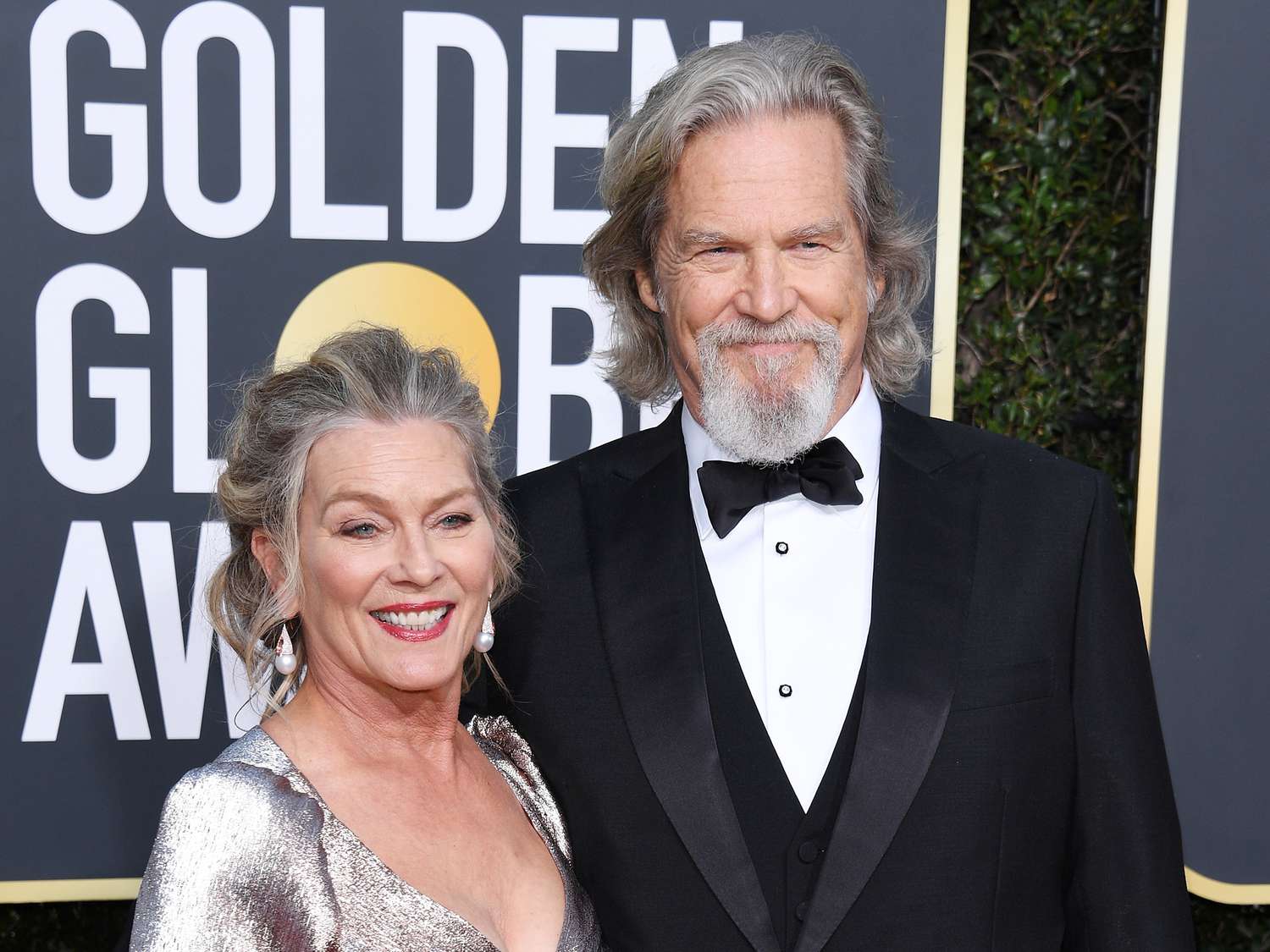 Susan Geston and Jeff Bridges attend the 76th Annual Golden Globe Awards at The Beverly Hilton Hotel on January 6, 2019 in Beverly Hills, California