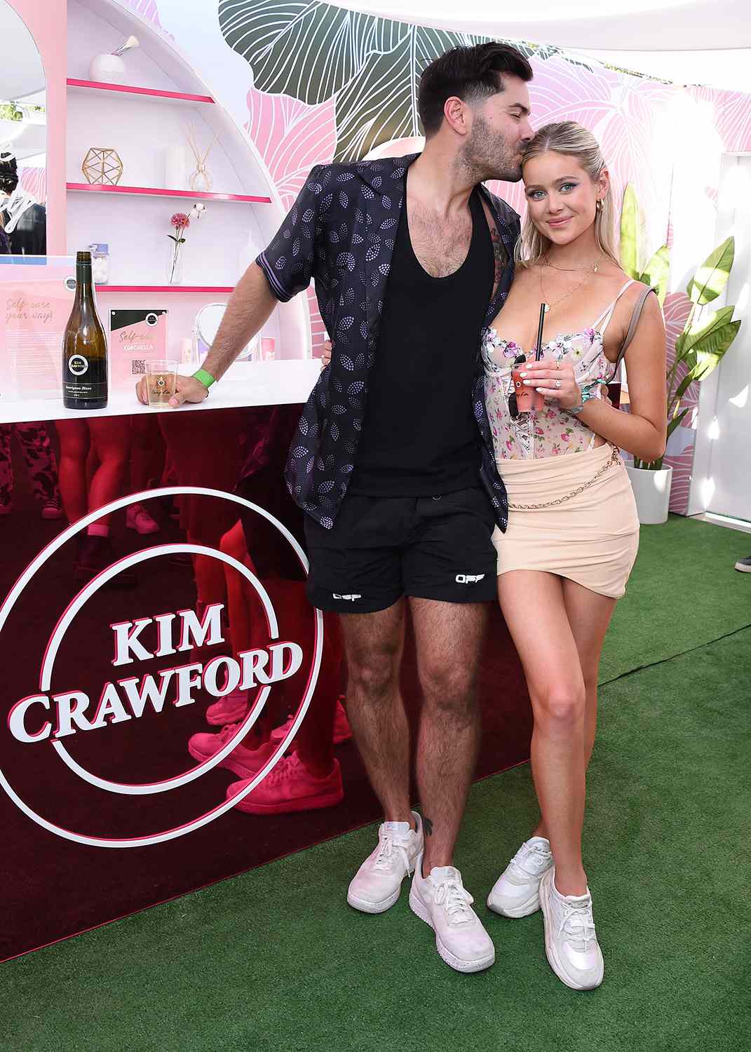 Hannah Godwin And Dylan Barbour At Kim Crawford`s `Camp Kim` Wine Lounge