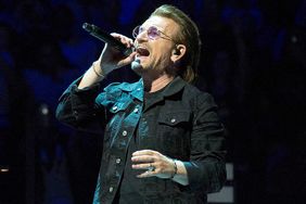 Bono of U2 performs onstage 