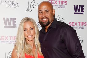 Kendra Wilkinson (L) and Hank Baskett arrive at the premiere celebration for WE tv's "Kendra on Top" and "Sex Tips for Straight Women from a Gay Man" on June 8, 2017 in Las Vegas, Nevada. 