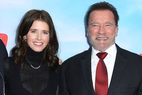 Katherine Schwarzenegger and Arnold Schwarzenegger arrives at the Los Angeles Premiere Of Netflix's "FUBAR" at The Grove on May 22, 2023 in Los Angeles, California.