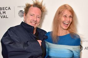 John Lydon, aka Johnny Rotten and his wife Nora Forster attend the 2017 Tribeca Film Festival - "The Public Image Is Rotten" screening at Spring Studios on April 21, 2017 in New York City.