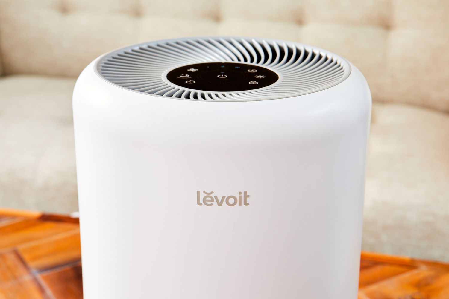 A close-up of the Levoit Core 300S Smart True HEPA Air Purifier
