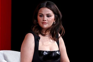  Selena Gomez speak onstage during the 2024 TIME100 Summit at Jazz at Lincoln Center on April 24, 2024 in New York City. 