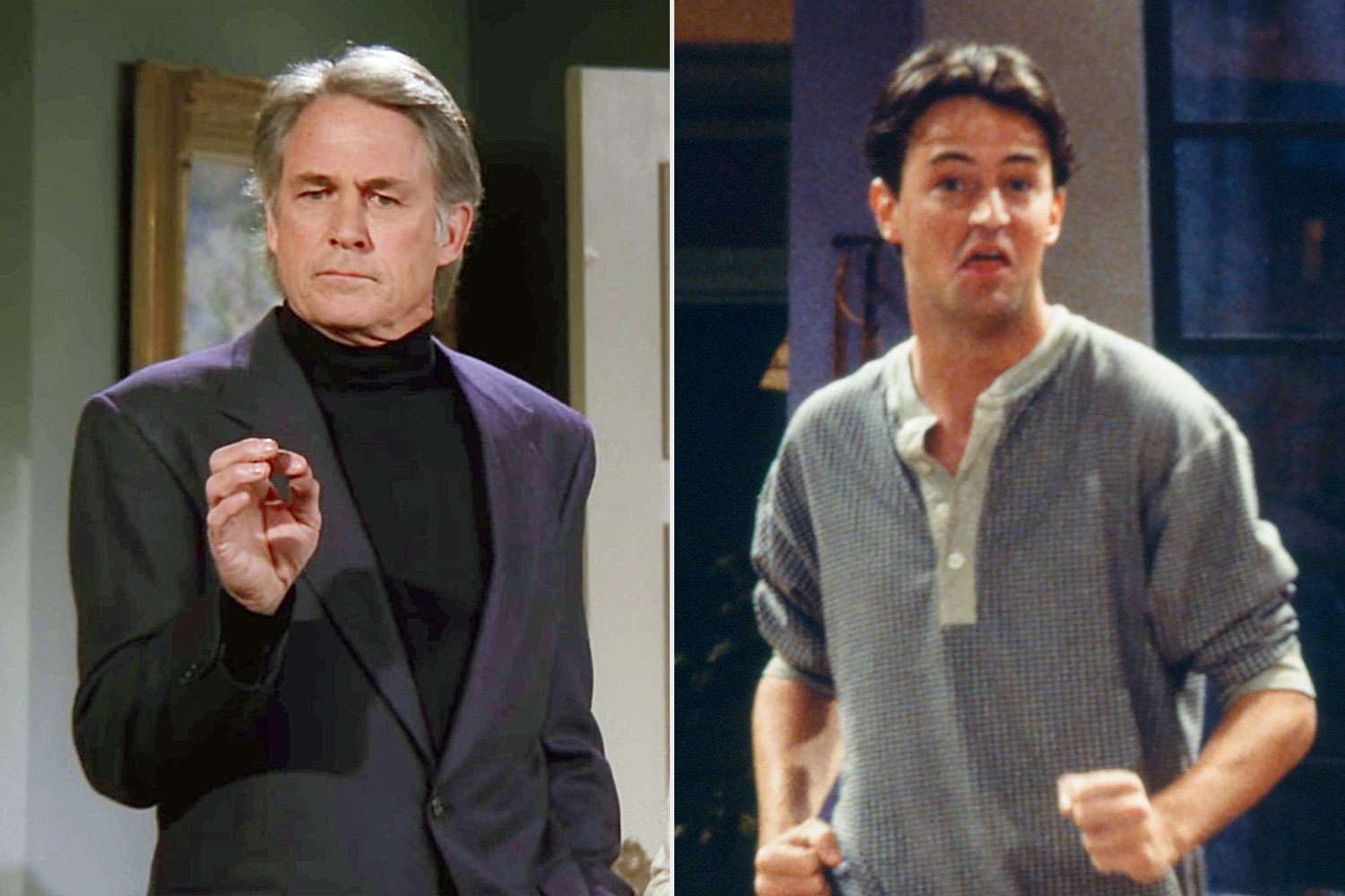 Matthew Perry and his dad John Bennett Perry on Friends
