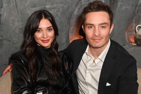 Amy Jackson and Ed Westwick attend the VIP launch of FENIX Manchester, in partnership with PATRÃÂN El Cielo, on November 23, 2023 in Manchester, England.