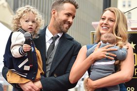 Ryan Reynolds and Blake Lively with daughters James Reynolds and Ines Reynolds attend the ceremony honoring Ryan Reynolds with a Star on the Hollywood Walk of Fame on December 15, 2016 in Hollywood, California