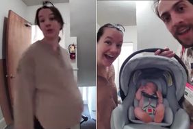 Couple Shares Ring Camera Updates on Pregnancy with Neighbor Leading Up to Baby's Birth