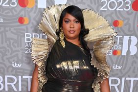 Lizzo arrives at The BRIT Awards 2023 at The O2 Arena on February 11, 2023