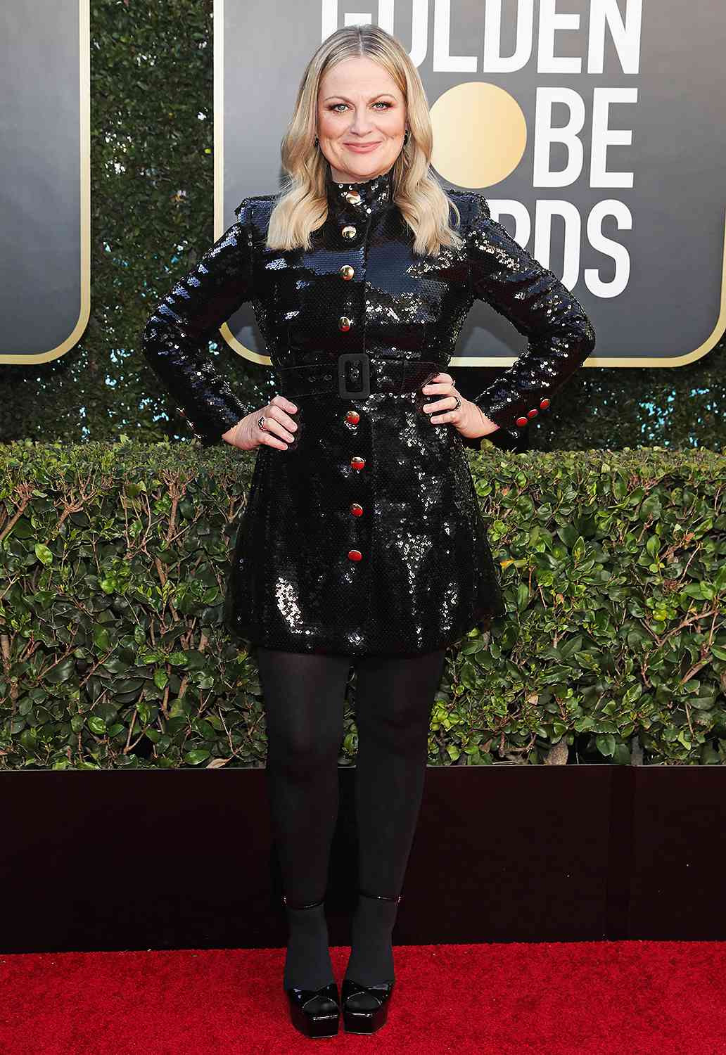 Co-host Amy Poehler attends the 78th Annual Golden Globe Awards held at The Beverly Hilton and broadcast on February 28, 2021