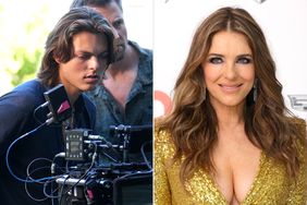 Damian Hurley directing Strictly Confidential; Elizabeth Hurley attends the Elton John AIDS Foundation's 32nd Annual Academy Awards .