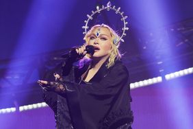 Madonna performs during opening night of The Celebration Tour at The O2 Arena on October 14, 2023