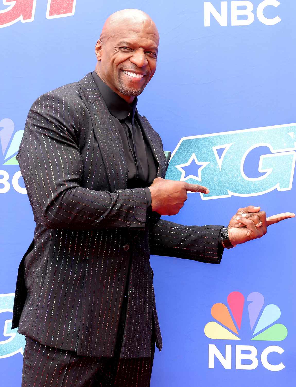 Terry Crews attends the "America's Got Talent" Season 19 Red Carpet at Pasadena Civic Auditorium on March 