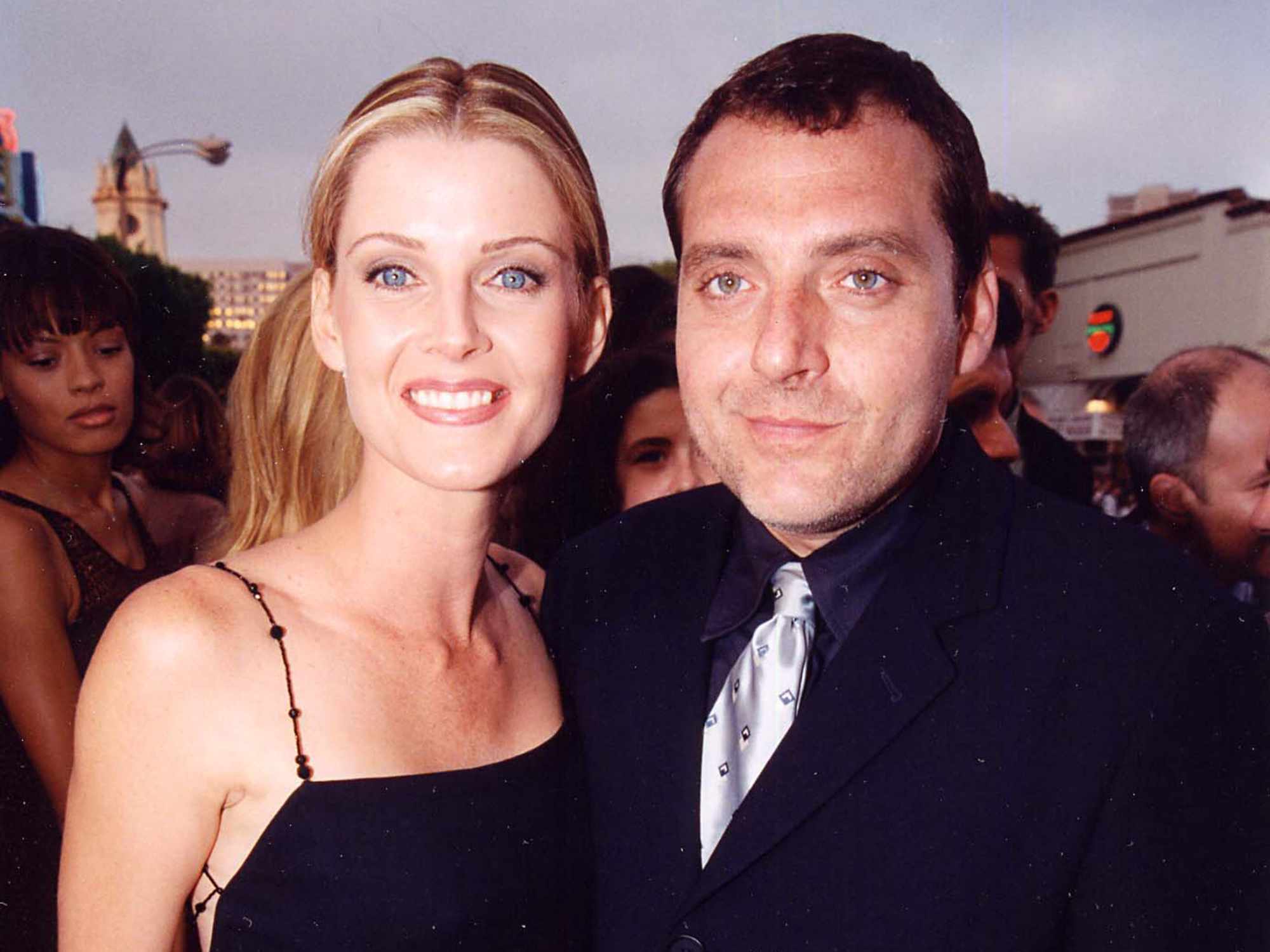Tom Sizemore & Maeve Quinlan at the 1998 premiere of Saving Private Ryan in Westwood