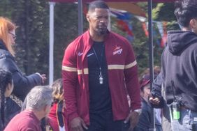April 10, 2023 Jamie Foxx is pictured on set of "Back in Action" in Atlanta on Monday. According to reports, the actor suffered a ''medical emergency'' on Tuesday and was taken to a hospital. Though the actor is reportedly now communicating the situation was serious enough that he was hospitalized and family members have flown in to be with him.