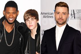 Usher and Justin Bieber; Justin Timberlake