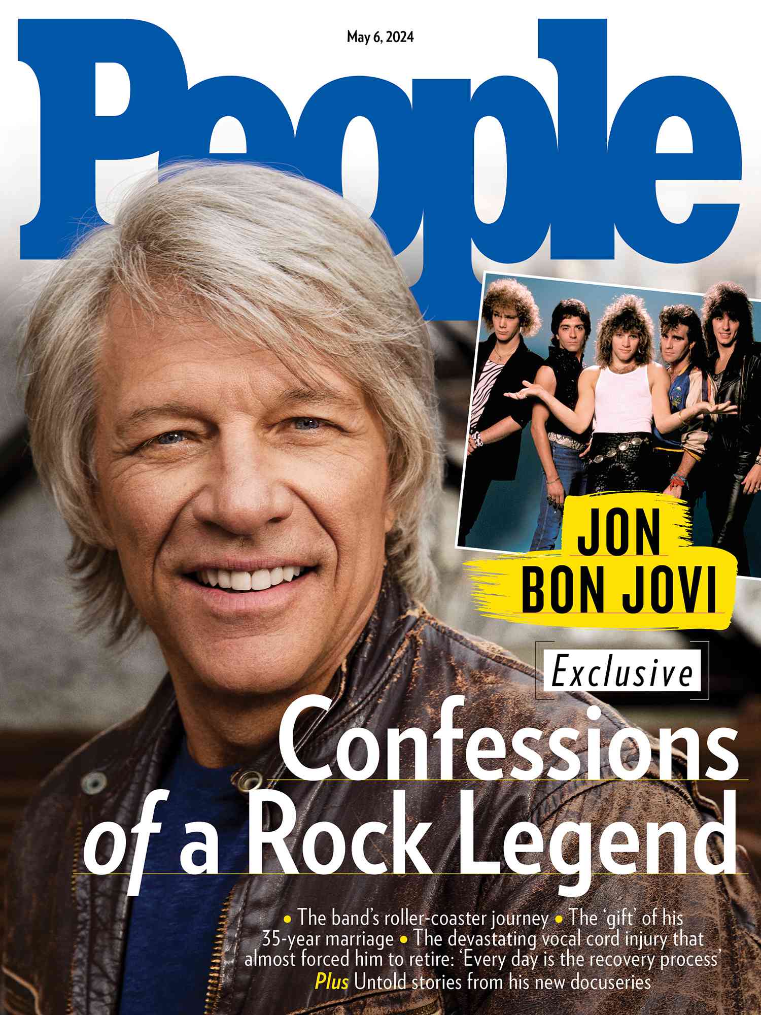 Jon Bon Jovi shot in NYC by Jake Chessum on March 26, 2024.