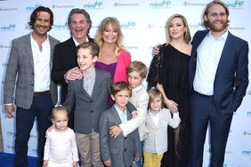 Oliver Hudson, Kurt Russell, Goldie Hawn, Kate Hudson and Wyatt Russell arrives at the Goldie Hawn Hosts Annual Goldie's Love In For Kids on May 6, 2016. 