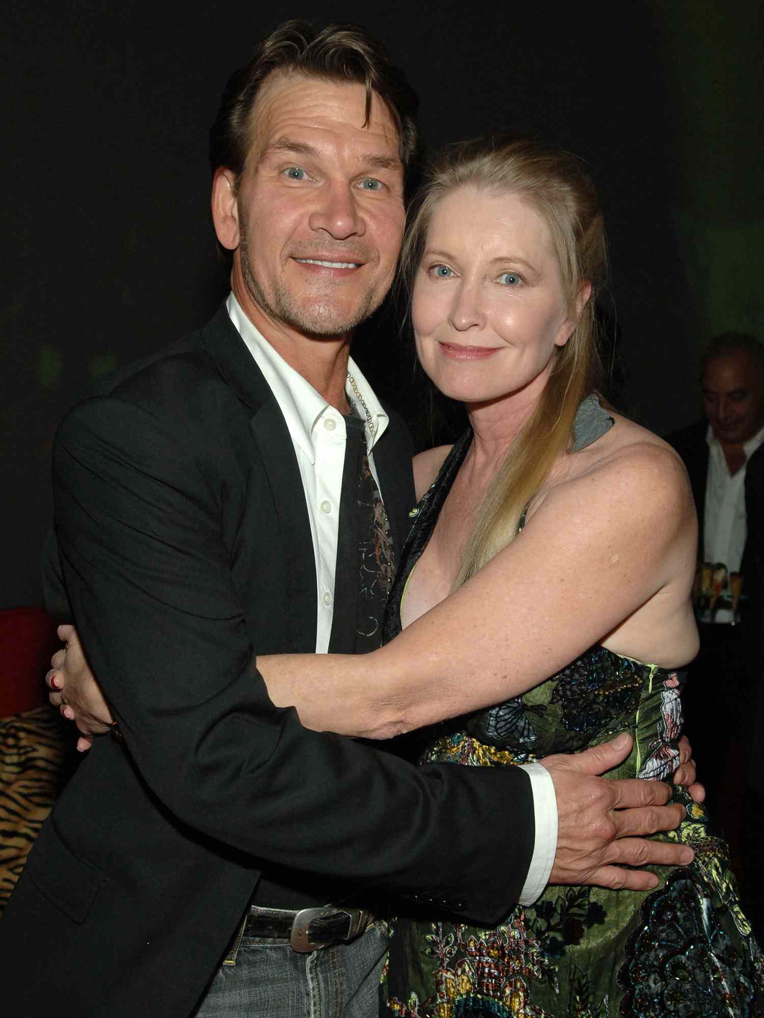 Patrick Swayze and Lisa Niemi at Planet Hollywood Resort & Casino's Grand Opening Weekend