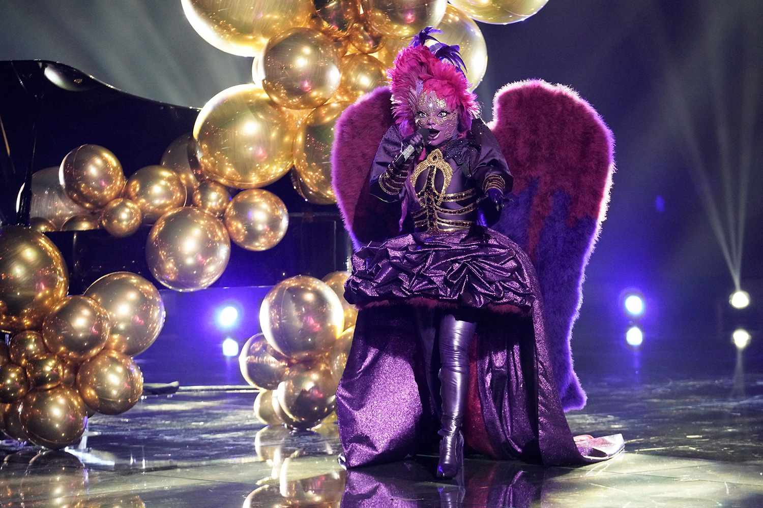 The Masked Singer: Night Angel in the &ldquo;It Never Hurts to Mask: Group C Playoffs&rdquo; episode of THE MASKED SINGER airing Wednesday, March 18