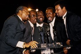  The Temptations attend the 1989 Rock N Roll Hall of Fame Induction Ceremony circa 1989 in New York City.
