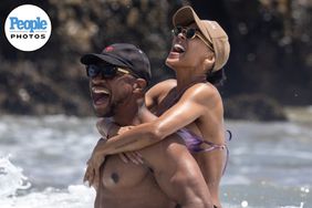 Jonathan Majors and Girlfriend Meagan Good were spotted looking amazing as they enjoyed a PDA-filled beach day in Malibu, CA
