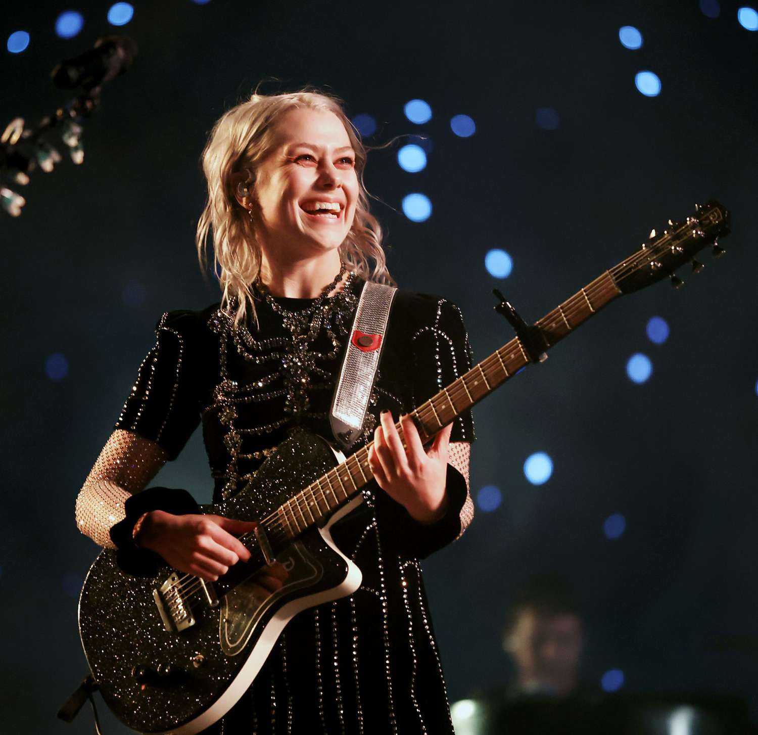 INDIO, CALIFORNIA - APRIL 15: Phoebe Bridgers performs onstage at the Outdoor Theatre during the 2022 Coachella Valley Music And Arts Festival on April 15, 2022 in Indio, California. (Photo by Frazer Harrison/Getty Images for Coachella)