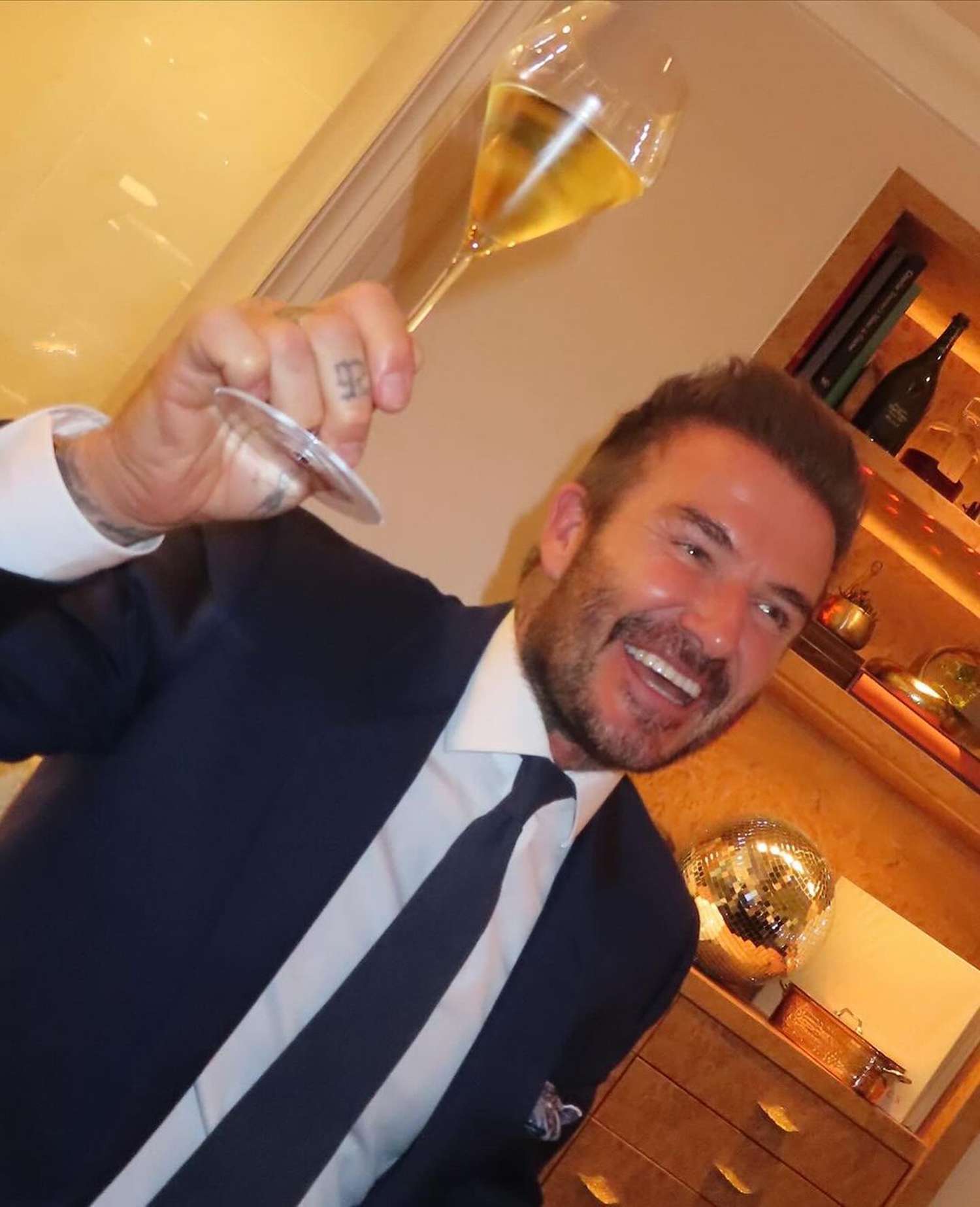 David Beckham Shares Behind the Scenes Look at New Year's Eve Celebrations with Wife Victoria