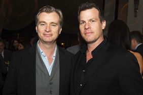 Christopher Nolan and Jonathan Nolan pose at the after party for the premiere of HBO's "Westworld" Season 3 on March 05, 2020 in Hollywood, California. 