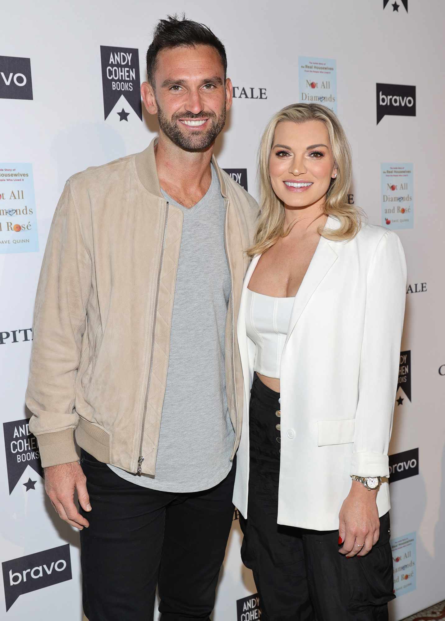 Carl Radke and Lindsay Hubbard attend the launch party for the book "Not All Diamonds and Rosé: The Inside Story of The Real Housewives from the People Who Lived It" at Capitale on October 19, 2021 in New York City.