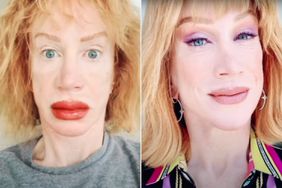 Kathy Griffin tattoos her lips
