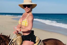 Britney Spears on a horse