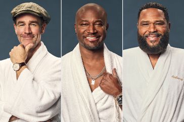 James Van Der Beek, Taye Diggs, and Anthony Anderson in the two-hour special THE REAL FULL MONTY set to debut fall 2024.