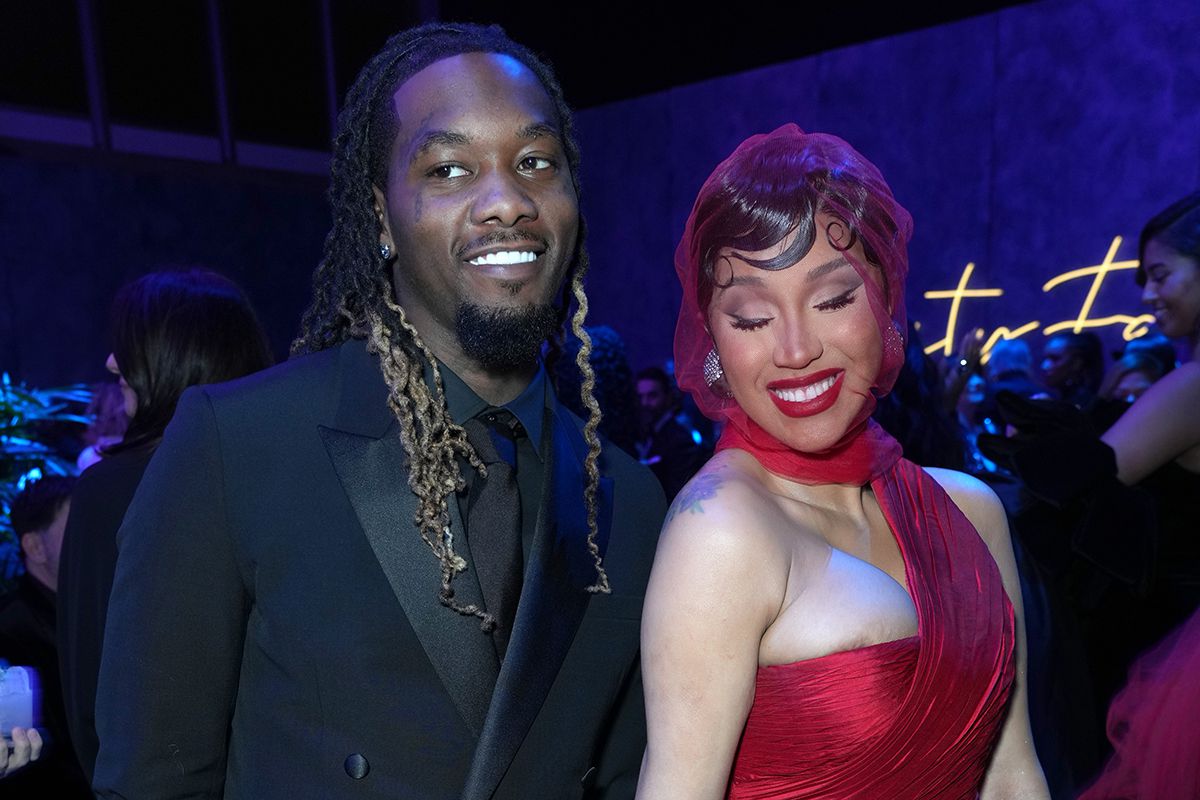 Offset and Cardi B attend the 2023 Vanity Fair Oscar Party Hosted By Radhika Jones at Wallis Annenberg Center for the Performing Arts on March 12, 2023 in Beverly Hills, California. 