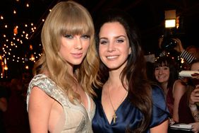Singers Taylor Swift (L) and Lana Del Rey attend the MTV EMA's 2012 at Festhalle Frankfurt on November 11, 2012 in Frankfurt am Main, Germany.