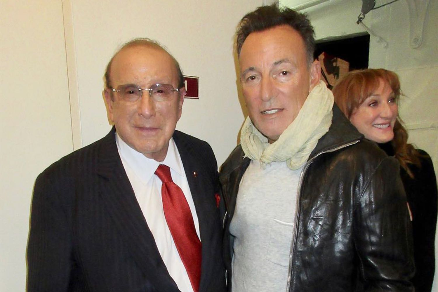 Clive Davis posted this photo to his Instagram account on November 12, 2017 with the caption: "I saw Bruce @springsteen’s triumph on Broadway recently and had a chance to reminisce with my old friend on the early days of our careers and time working together. Bruce couldn’t believe the filmmakers of my film found some of the early footage that they did. You can watch #thesoundtrackofourlives on @iTunes now."