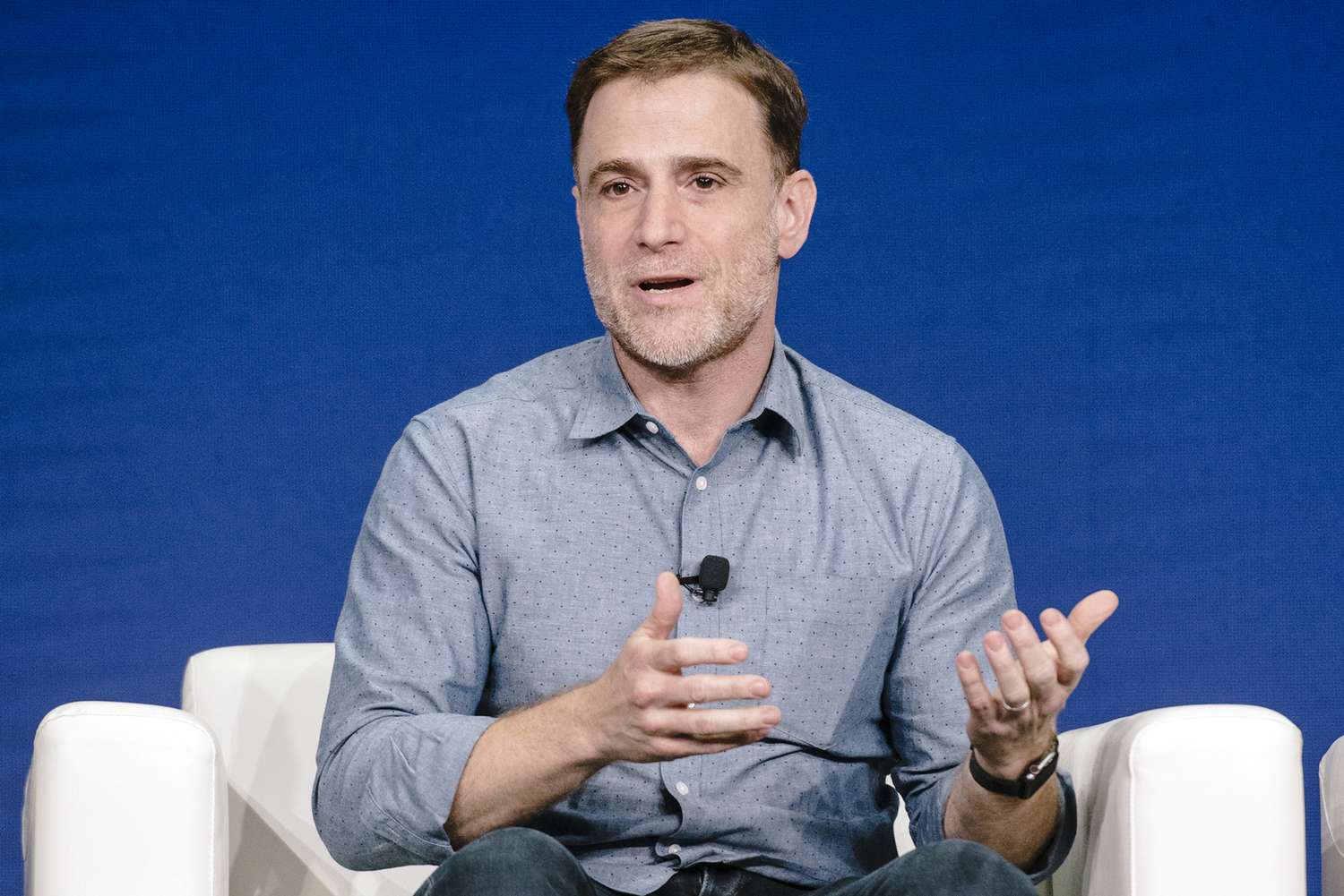 Stewart Butterfield, chief executive officer of Slack Technologies Inc., speaks during the BoxWorks 2019 Conference 