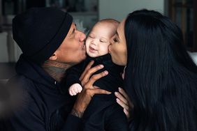 Nick Cannon and Bre Tiesi with their baby Legendary Love Cannon