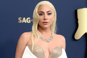 Lady Gaga at the 28th Screen Actors Guild Awards held at Barker Hangar on February 27th, 2022 in Santa Monica, California.
