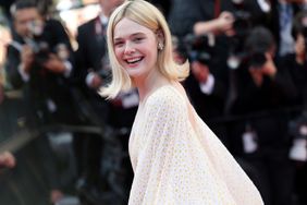 Elle Fanning attends the Red Carpet of the closing ceremony at the 77th annual Cannes Film Festival at Palais des 