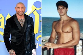 Dave Bautista attends the "Glass Onion: A Knives Out Mystery" European Premiere; Dave Bautista Posts Throwback Pic to When He Was a Teen with No Tattoos 