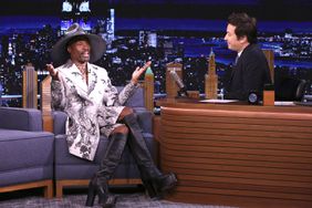 Billy Porter during an interview with host Jimmy Fallon