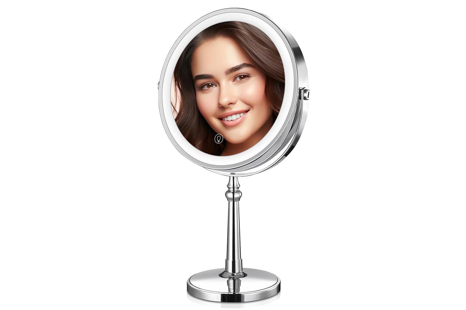 BRIGHTINWD 9" Large Lighted Makeup Mirror