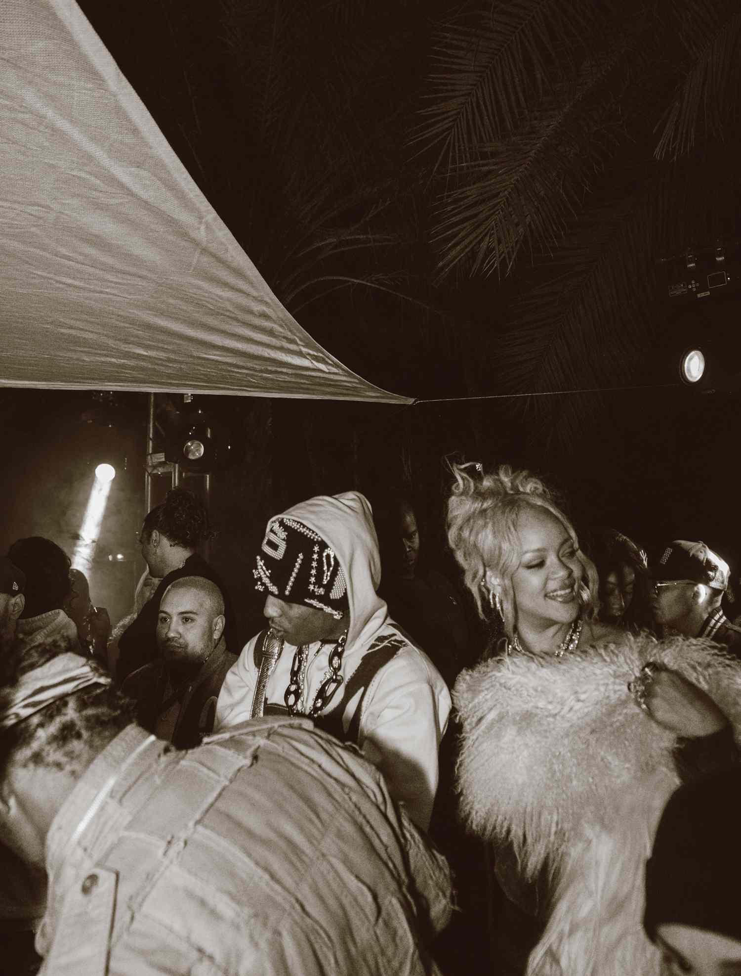 ASAP Rocky and Rihanna at Coachella 2024