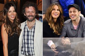 ate Beckinsale and Michael Sheen attend the After-Party for the Canadian Premiere of "Harry Potter and The Deathly Hallow Part 2" on July 12, 2011 in Toronto, Canada. ; Kate Beckinsale and Pete Davidson at a Washington Capitals versus New York Rangers hockey game on March 3, 2019.