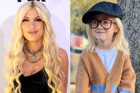 Tori Spelling and her son Beau