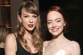 Taylor Swift and Emma Stone attend the Searchlight Picture's Poor Things New York Premiere at the DGA Theater on Dec 6, 2023 in New York.
